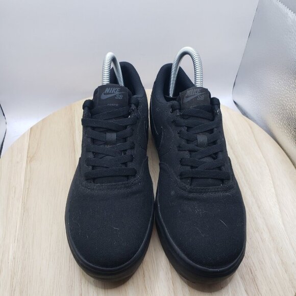 NIKE SB Check Solarsoft 921463-001 Black Canvas Casual Shoes/Sneakers Size 8 - Picture 4 of 7